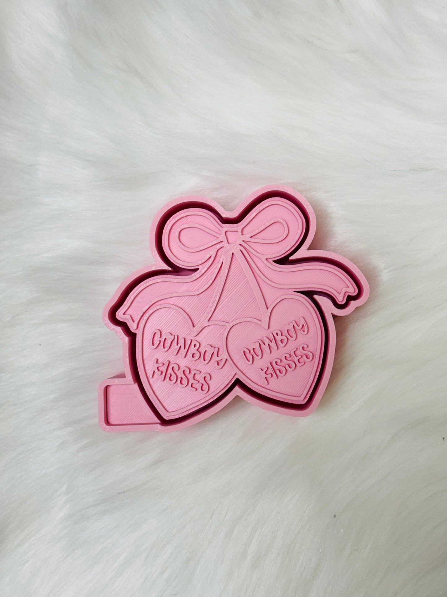 Cowboy Kisses Heart Bow