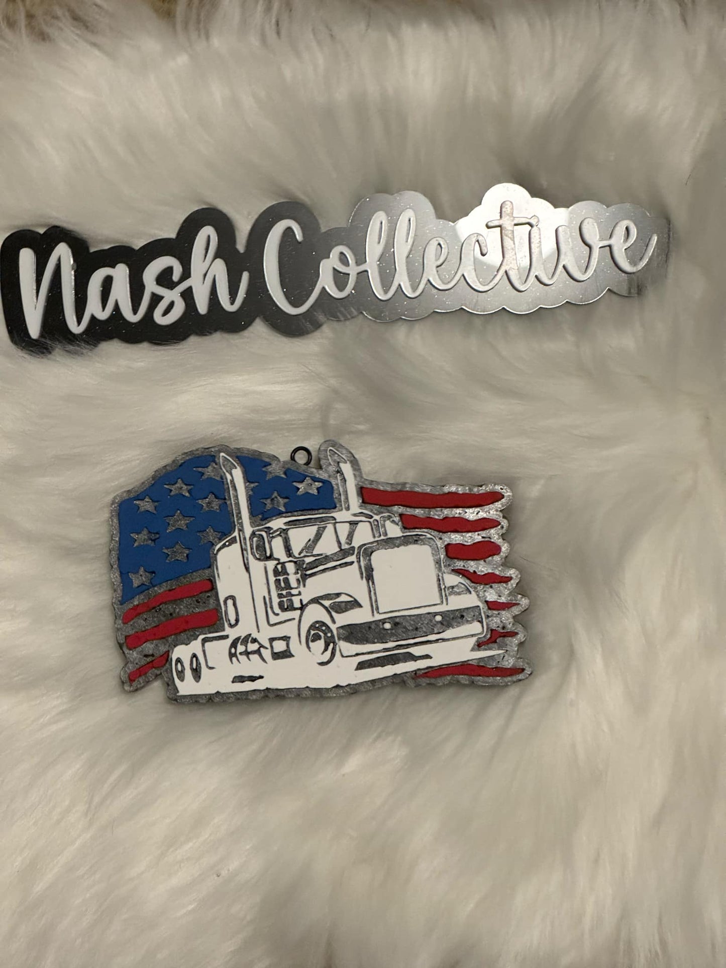 Truck & Flag