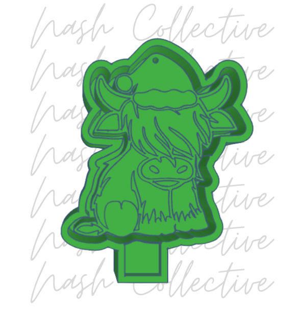 Christmas Highland Cow
