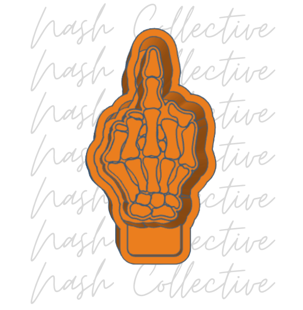 Skeleton Middle Finger